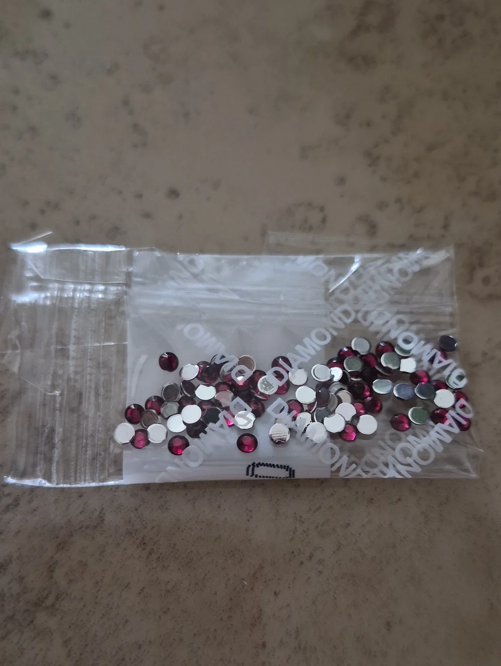 Craft Rhinestone Embellishments - Burgandy
